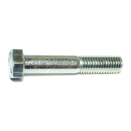 Midwest Fastener Grade 5, 5/8"-11 Hex Head Cap Screw, Zinc Plated Steel, 3-1/2 in L, 4 PK 70345